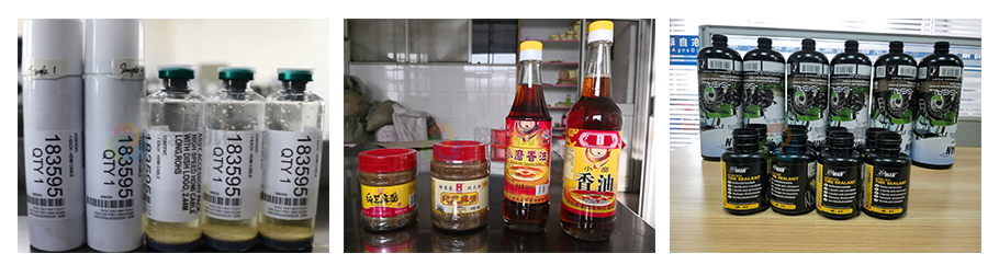 半自動(dòng)圓瓶貼標(biāo)機(jī)+打碼產(chǎn)品展示